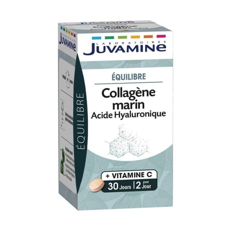 Juvamine collagène marin acide hyaluronique 60 comprimés 31g
