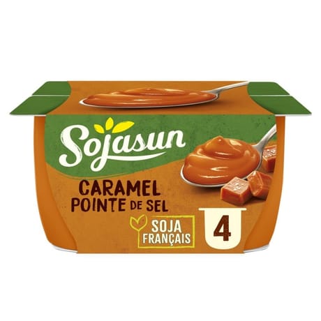 Sojasun caramel pointe de sel 4x100g