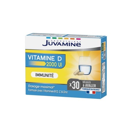 Juvamine vitamine D 2000UI 30 gélules 12g