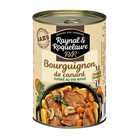 Raynal et roquelaure bourguignon de canard cuisiné au vin de cahors 400g
