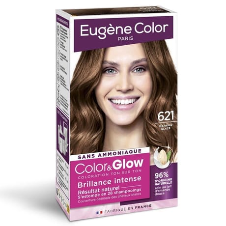 Eugène perma eugène color color & glow 621 marron glacé