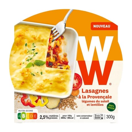 Weight watchers barquette lasagnes à la provencale 300g