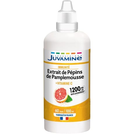 Juvamine extrait de pépins de pamplemousse 1200mg 100ml