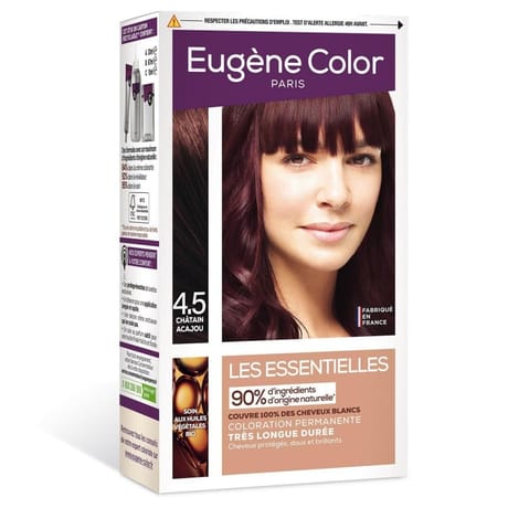 Eugene color les essentielles coloration permanente 4.5 châtain acajou