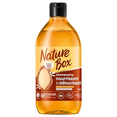 Nature box shampoing nourissant & adoucissant huile d'argan 385 ml