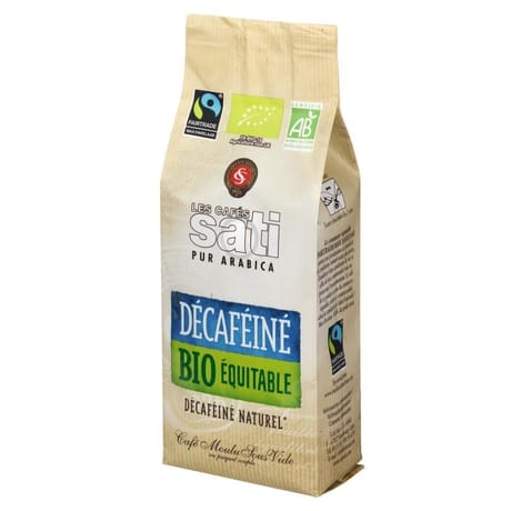 Sati café décafeiné moulu bio équitable 250g