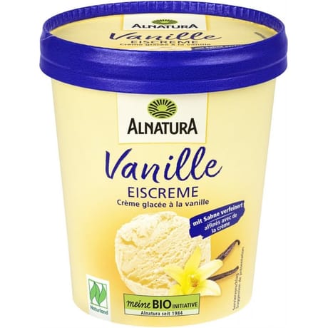 Alnatura pot crème glacée à la vanille bio 500ml 320g