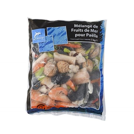 Gineys mélange de fruits de mer pour paella 1kg