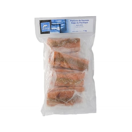8 portions de saumon sauvage pacifique 1kg
