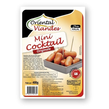 Oriental Viandes mini saucisses à l'orientale halal 400g