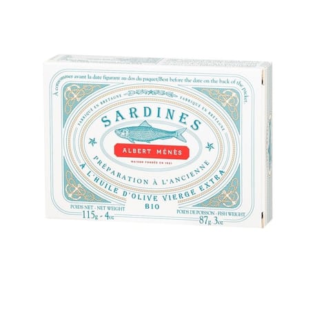 Albert Ménès sardines préparées à l'ancienne à l'huile d'olive vierge extra 115g