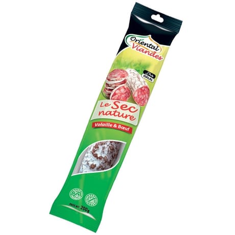 Orientales viandes le sec nature volaille boeuf halal 200g