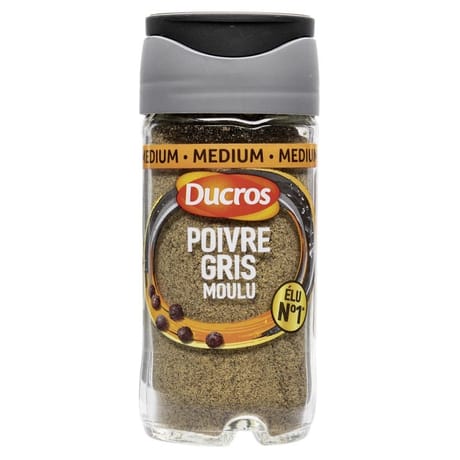 Ducros poivre gris moulu 36g
