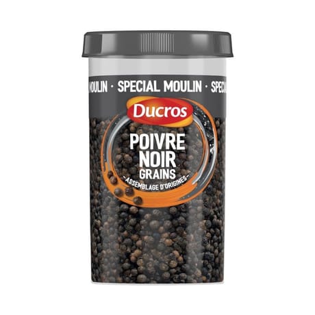 Ducros poivre noir grains 90g
