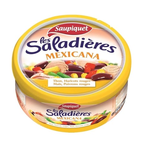 Saupiquet saladières mexicana snacking 1/3 220g