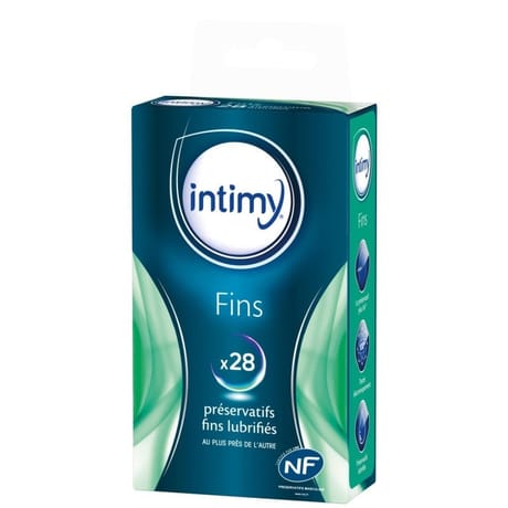 Intimy préservatifs fins lubrifiés x28