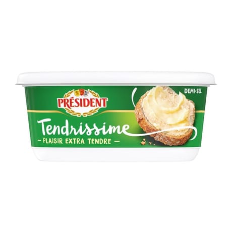 Président tendrissime demi-sel beurrier 225g