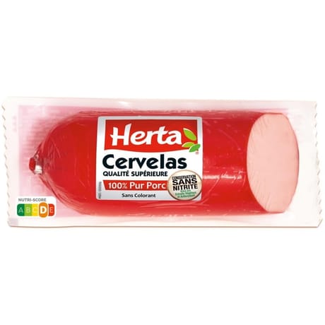 Herta cervelas conservation sans nitrite 400g