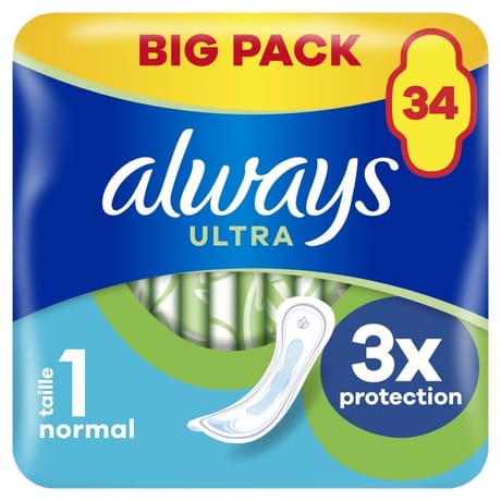 Always ultra jour serviettes normal (taille 1) x34