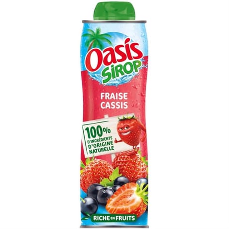 Oasis sirop fraise cassis 60cl