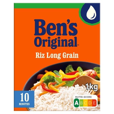 Ben's original riz vrac long grain 10 mn 1kg