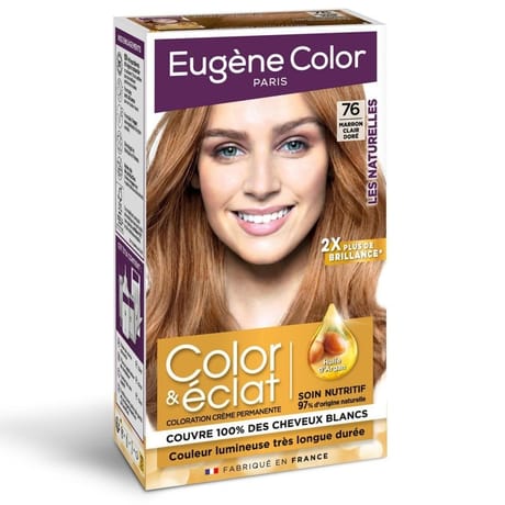 Eugène color les naturelles coloration permanente 76 marron clair doré