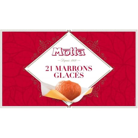 Motta coffret 21 marrons glacés 420g
