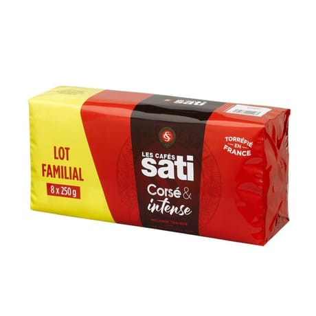 Sati café rouge 6 x 250g + 2 offerts