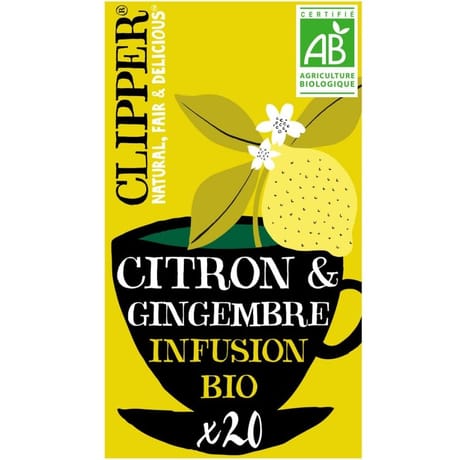 Clipper infusion citron gingembre bio 50g