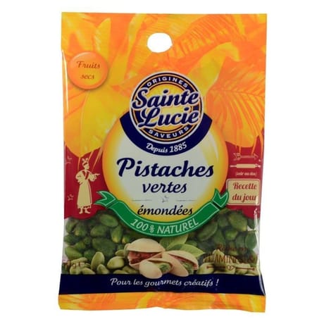 Sainte lucie pistaches vertes émondées "Reine de Saba" sachet de 50g