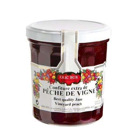 Eric Bur confiture de pêche de vigne 370g