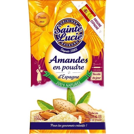 Sainte Lucie amande poudre Espagne