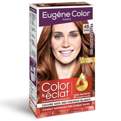 Eugene color les flamboyantes coloration crème permanente 43 cuivré