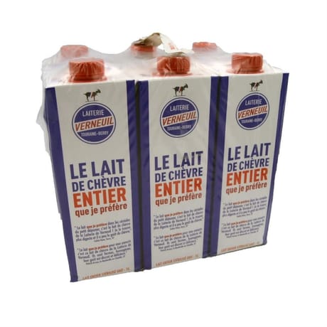 Lait de chèvre Verneuil 6x1 litres