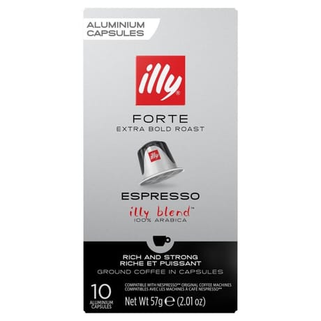 Illy forte espresso café en capsules x10 -57g