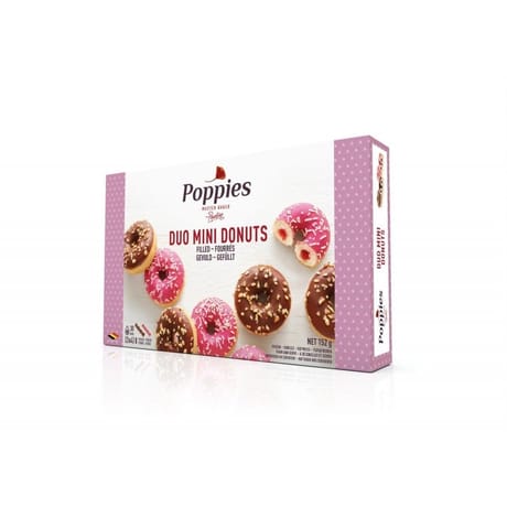 Poppies duo mini donuts fourrés 152g