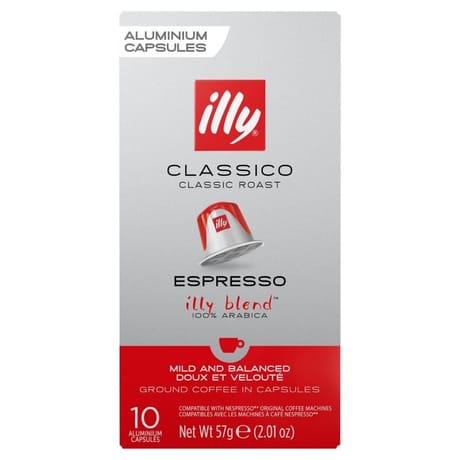 Illy classico espresso café en capsules x10 - 57g
