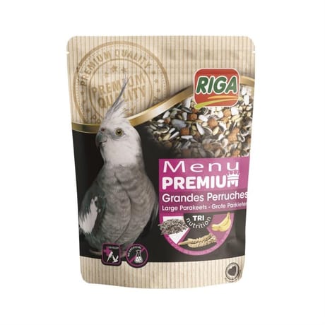Riga menu premium grandes perruches doypack 1kg