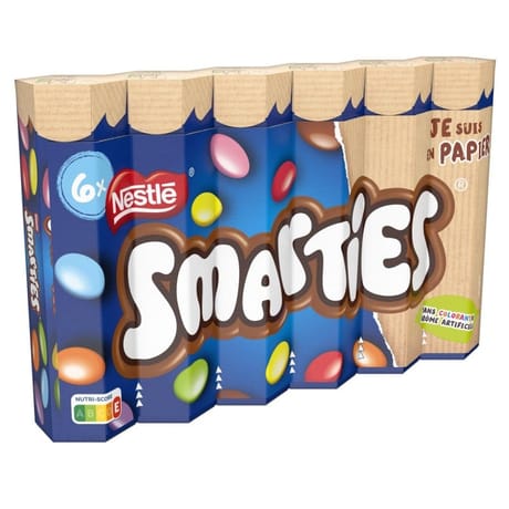 Smarties tubes hexagonal x6 240g