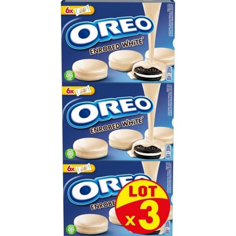 Oréo enrobé chocolat blanc pocket 3x246g