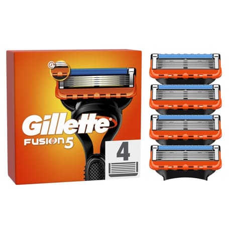 Gilette fusion5 recharges de lames de rasoirs pour homme x4