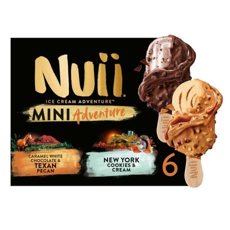 Nuii 6 mini bâtonnets texan pécan & NY cookie 255g