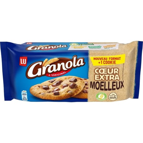 Granola cookies coeur extra moelleux 208 g