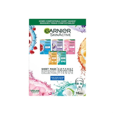 Garnier skinactive masques tissu set sachet découverte