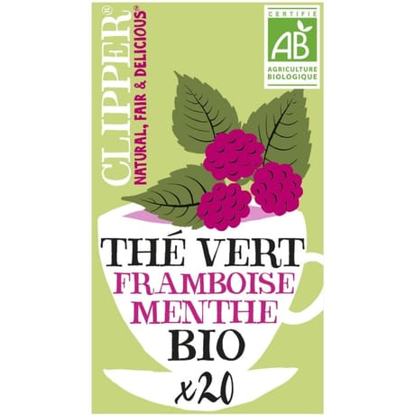 Clipper thé vert framboise menthe bio 35g