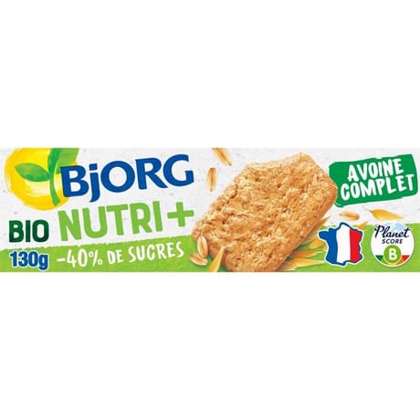 Bjorg biscuit avoine nature bio 130g