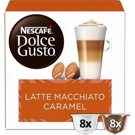 Nescafé Dolce Gusto latte macchiato caramel 8 capsules café + 8 capsules lait 145.60g