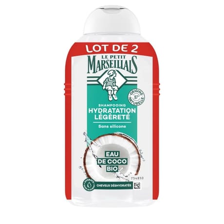 Le petit marseillais shampooing infusion calendula coco 2x250ml 542g