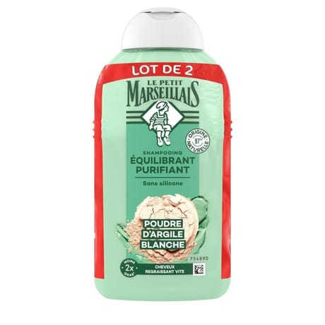 Le petit shampooing argile aloe vera 2x250ml 514g