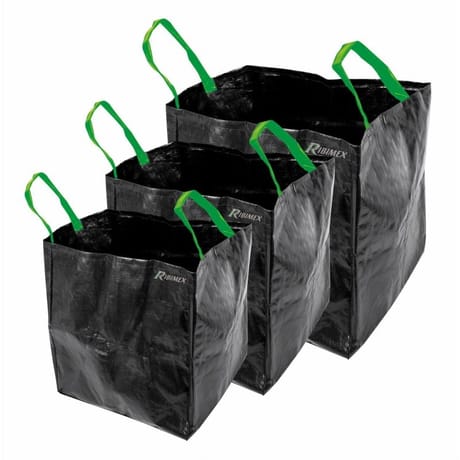 Ribiland lot de 3 sacs de jardin multifonctions 70l / 100l / 170l
